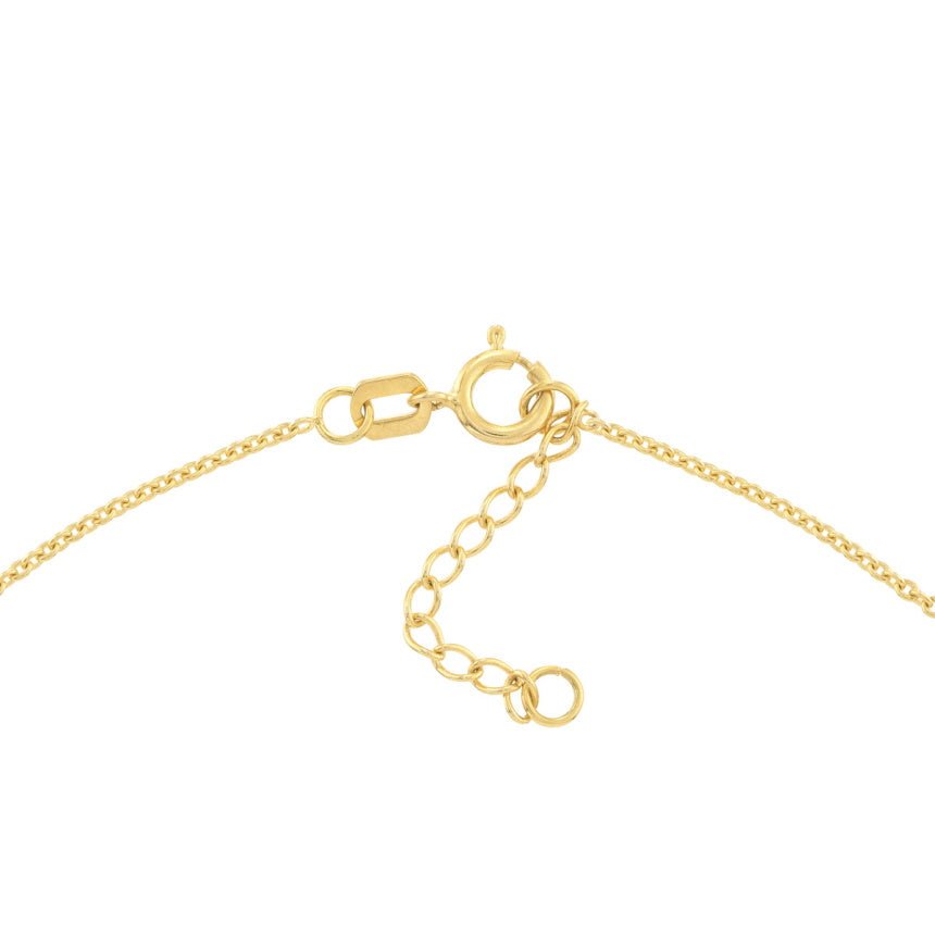 14K Gold Evil Eye Anklet